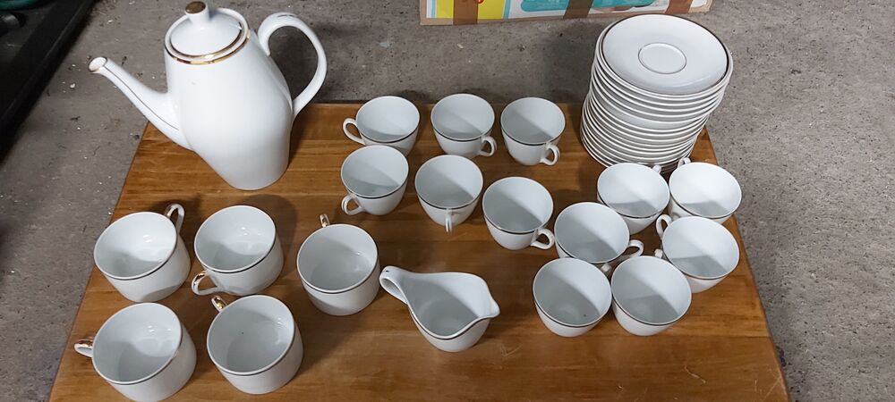 service &agrave; caf&eacute; et th&eacute; en porcelaine de Baudour (Cerabel) -36 Décoration