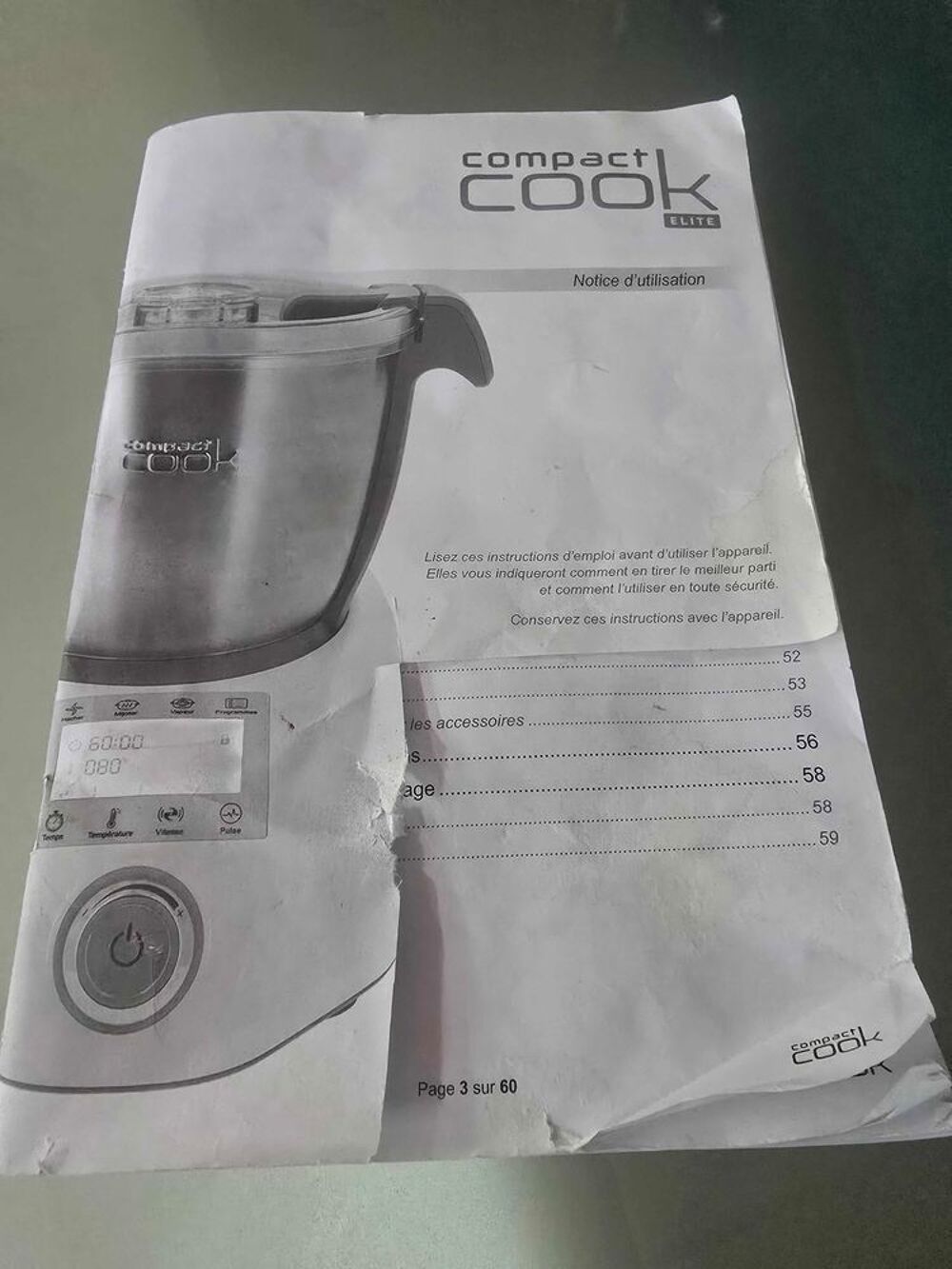 Compact Cook Tr&eacute;s bon &eacute;tat +accessoires suppl&eacute;mentaires Electroménager