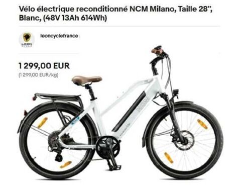 vélo électrique NCM Milano NEUF 800 Clermont-Ferrand (63)