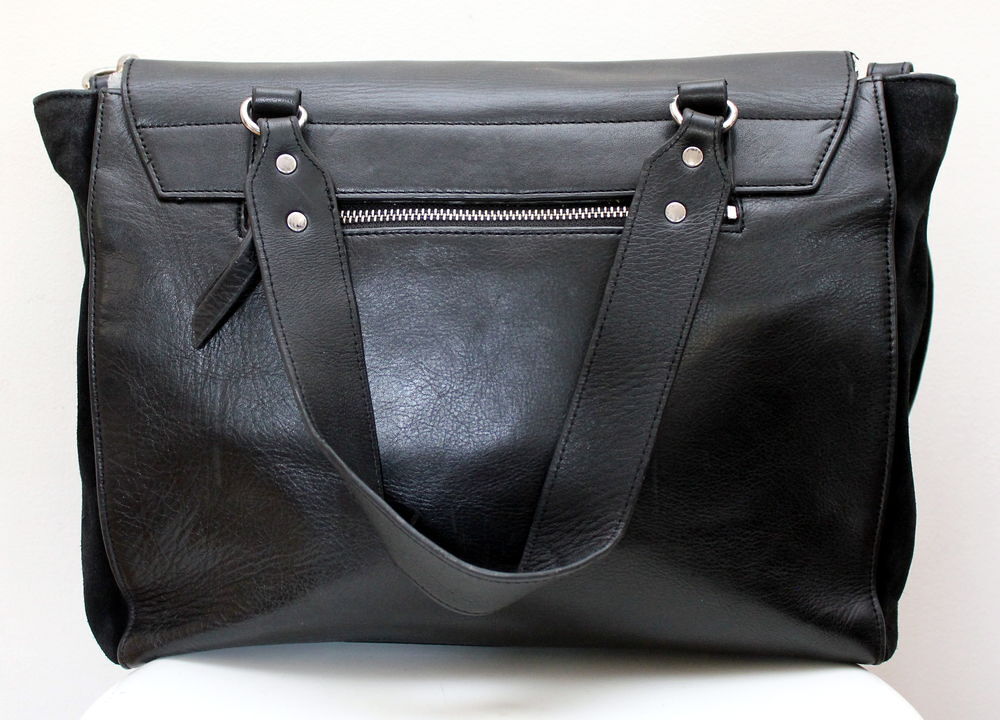 Sac besace cuir noir NAT &amp; NIN Maroquinerie