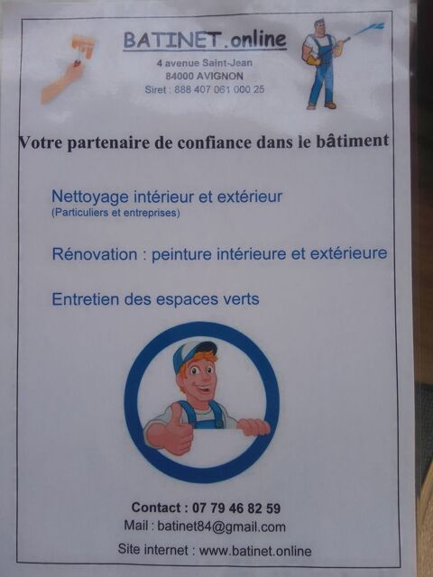 Batinet votre partenaire de confiance en b&acirc;timent 0 84000 Avignon