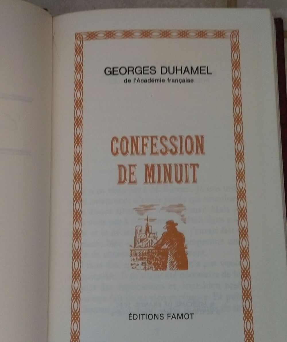 Confession de minuit georges duhamel -1 euro 
A retirer im Livres et BD