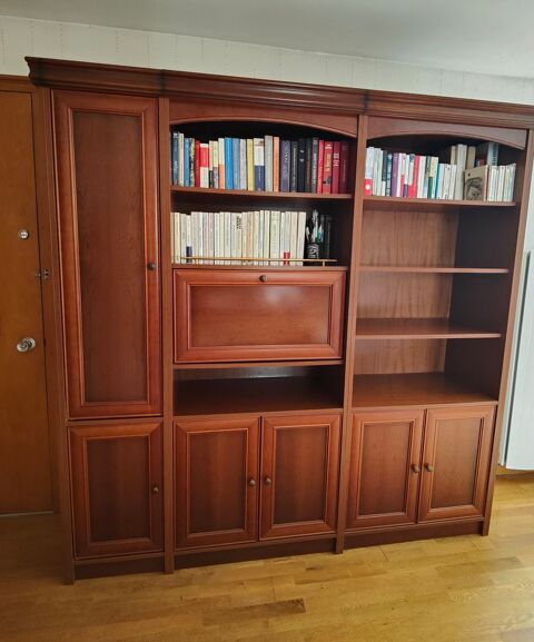 biblioth�que ou meuble d'entr�e en merisier Noisiel (77)
