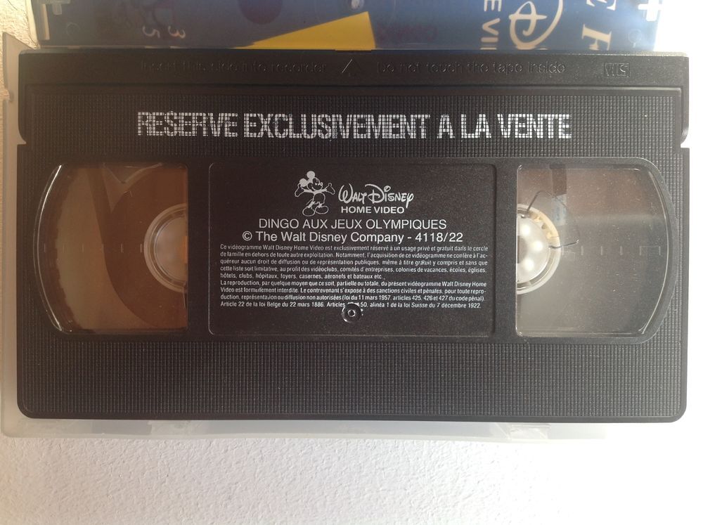 DINGO AUX JEUX OLYMPIQUES K7 VID&Eacute;O Envoi Possible
DVD et blu-ray