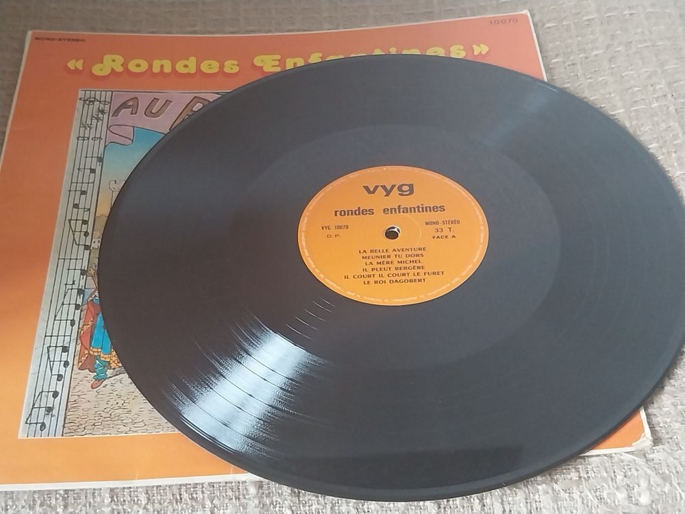 Rondes Enfantines-Au pays des chansons disque vinyle 33T CD et vinyles