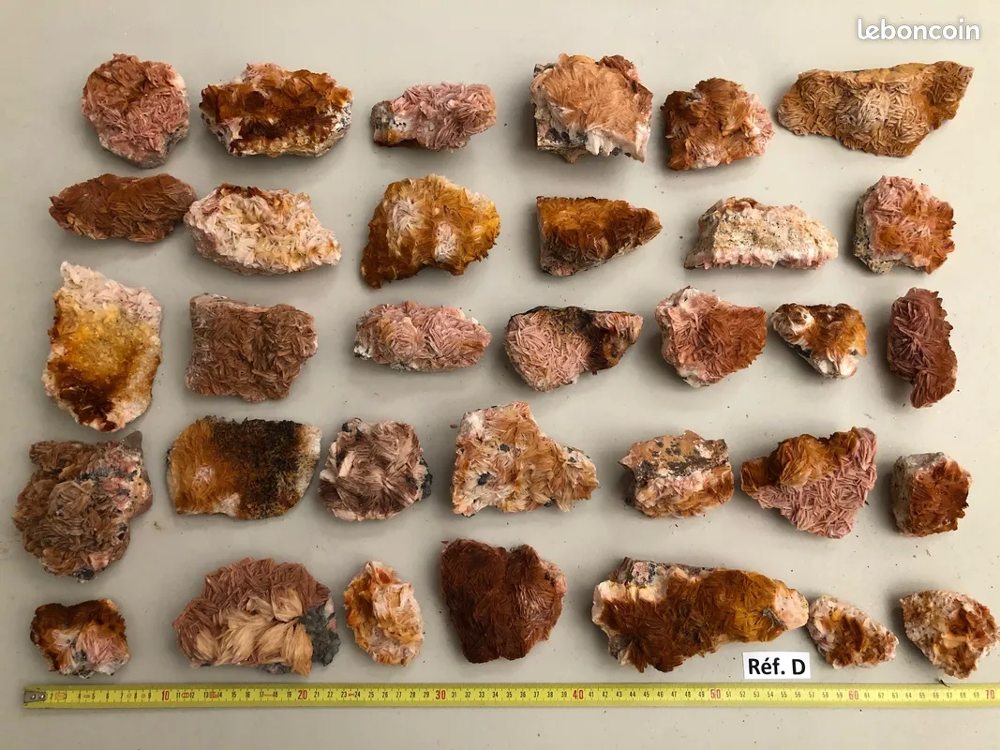 Barytines : lot de min&eacute;raux de collection 