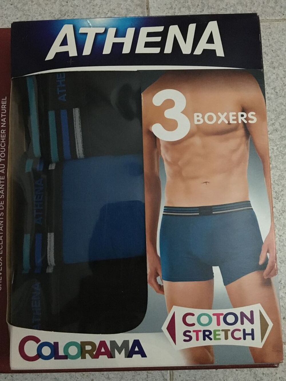 Lots 3 boxers homme ATHENA neuf. Vêtements