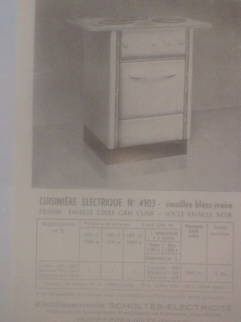Scholtès-électricité Woippy près Metz Moselle Cuisinièr 4903 0 Nérac (47)