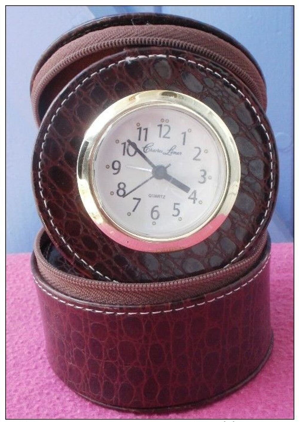 Trousse de voyage pour bijoux et contenant une horloge Bijoux et montres