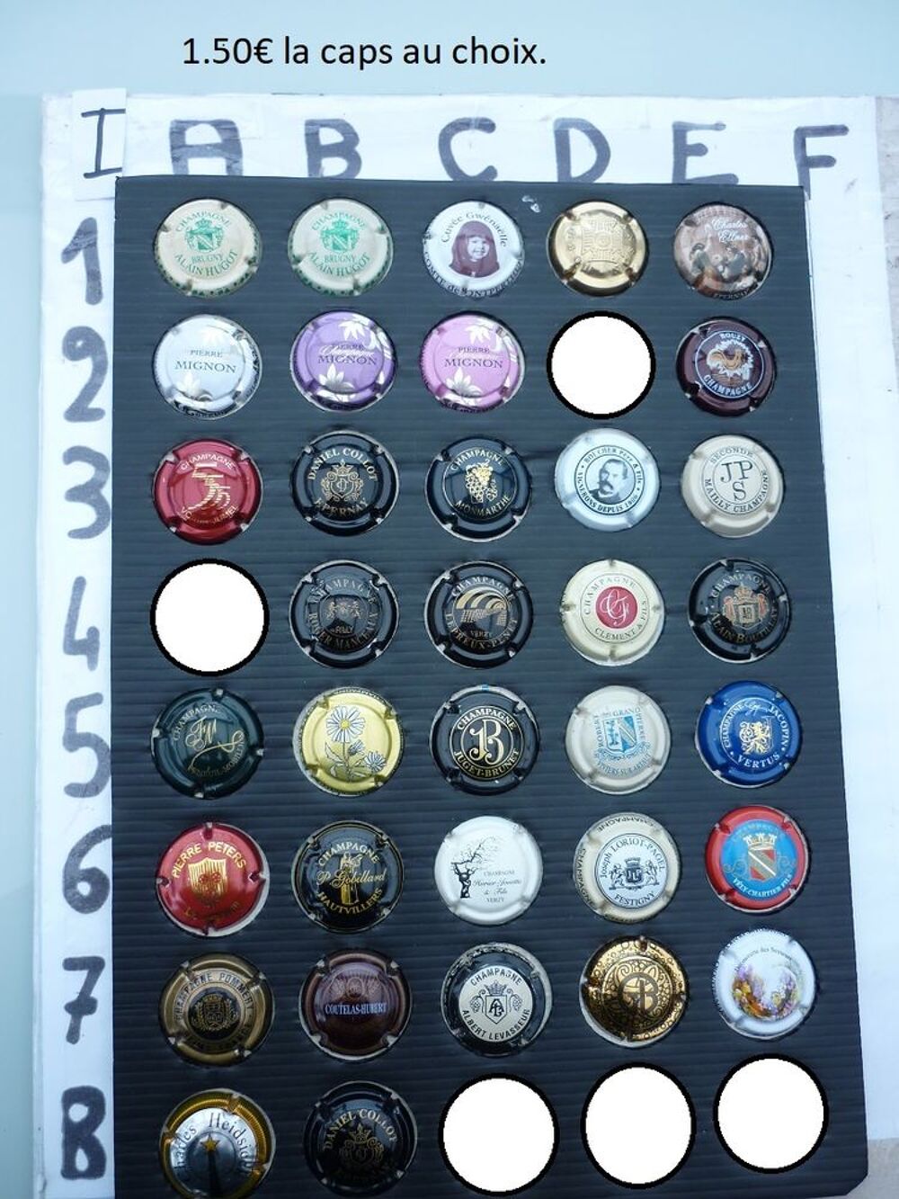 capsules de champagne grosses c&ocirc;tes.N&deg;1 