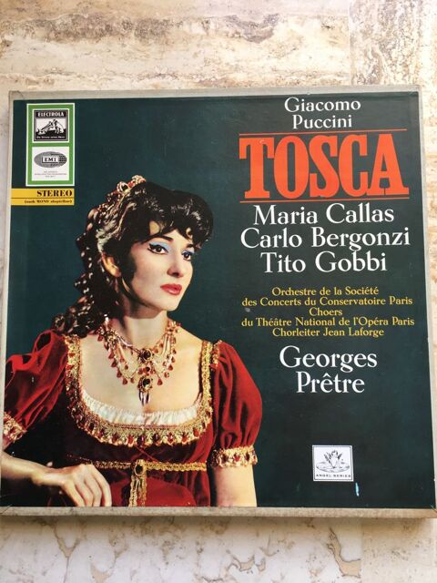 COFFRET 2 disques Vinyles TOSCA - PUCCINI- Maria CALLAS- Geo 25 Blaye (33)