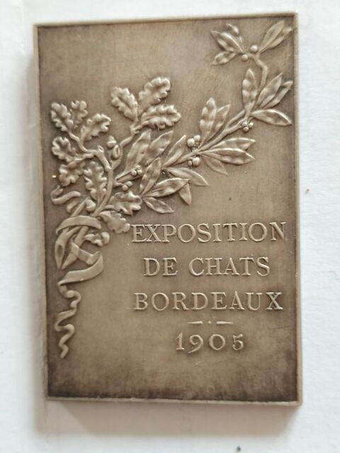 MEDALLE     EXPOSITION de CHATS a BORDEAUX     ANNEE 1905 30 Dolus-d'Oléron (17)