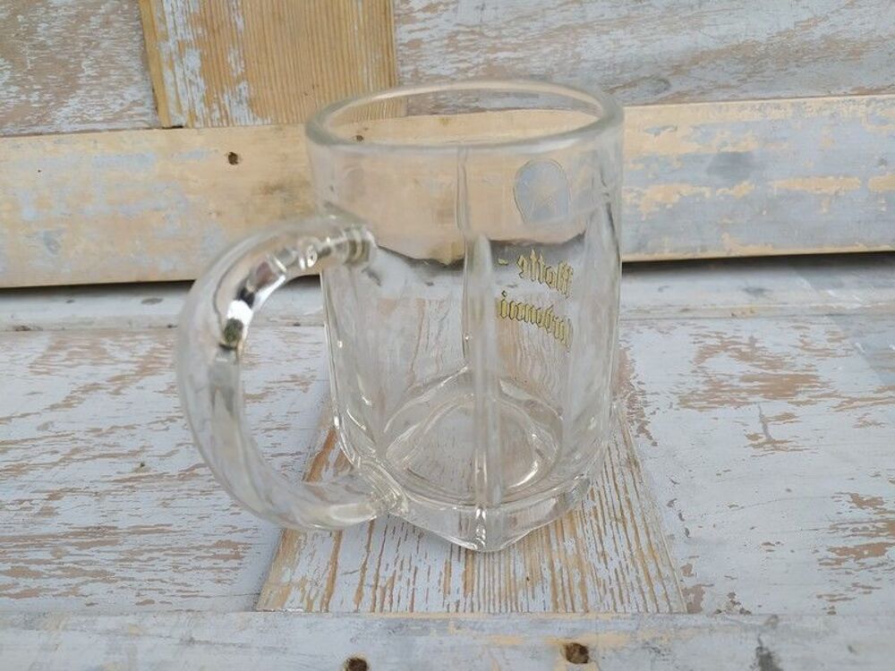 Ancienne Chope &Eacute;maill&eacute;e Bi&egrave;re Motte-Cordonnier
