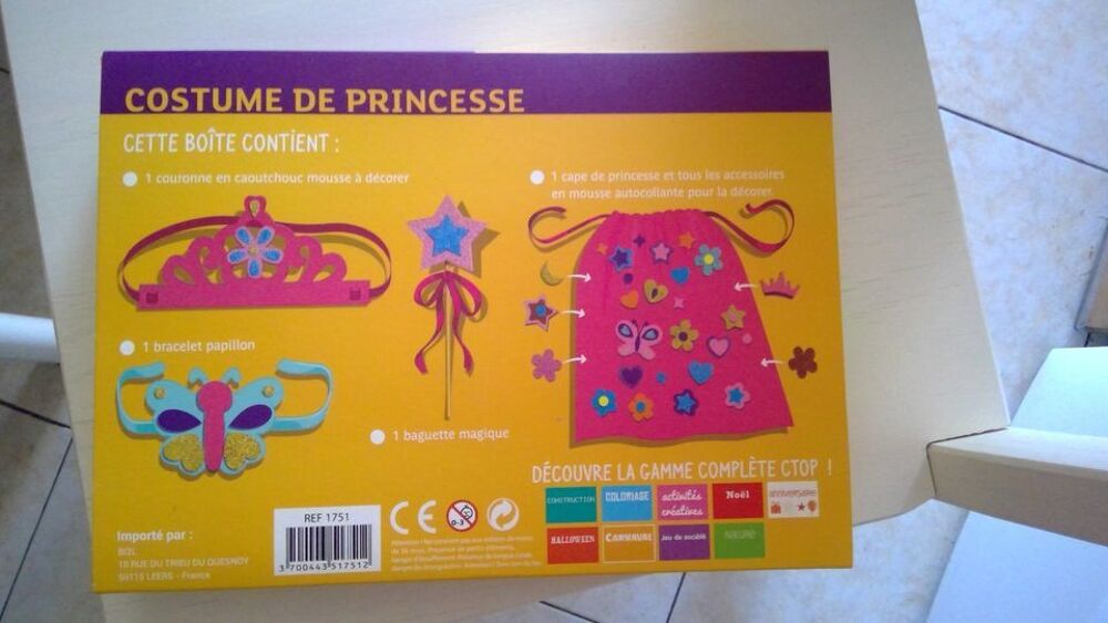 COSTUME PIRATE / PRINCESSE A ASSEMBLER Jeux / jouets
