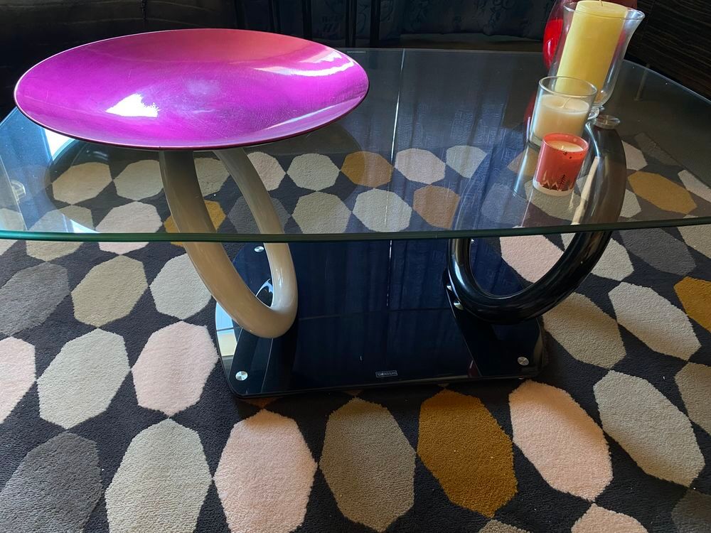 Table basse moderne en verre Décoration