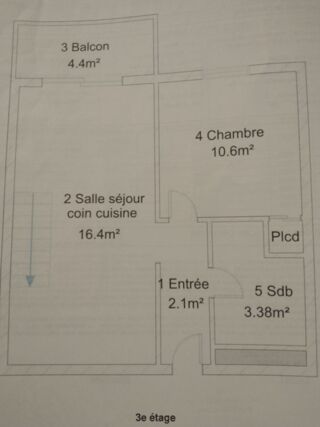  Duplex/triplex à vendre 2/3 pièces 46 m²