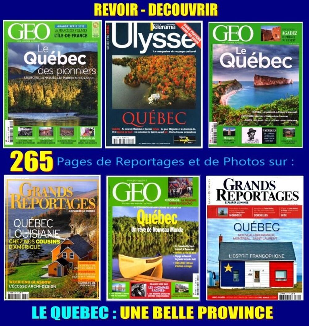 LE QUEBEC - le Saint_Laurent - MONTR&Eacute;AL Livres et BD