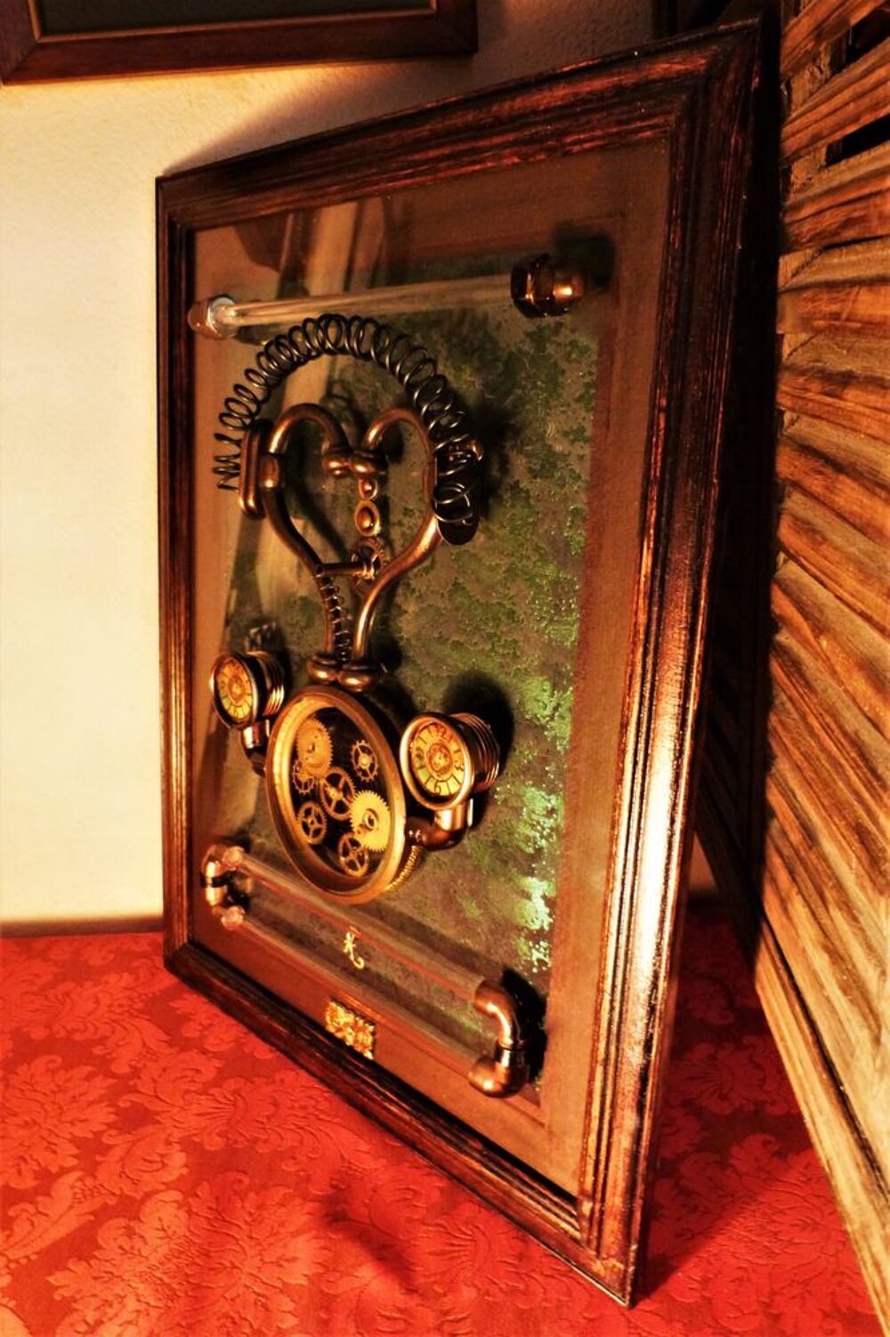 Tableau "MECHANICAL HEART XIX" Steampunk Décoration