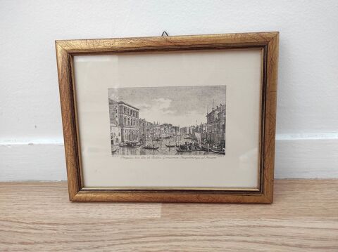 Tableau sous cadre scène à Venise Montmorency (95)