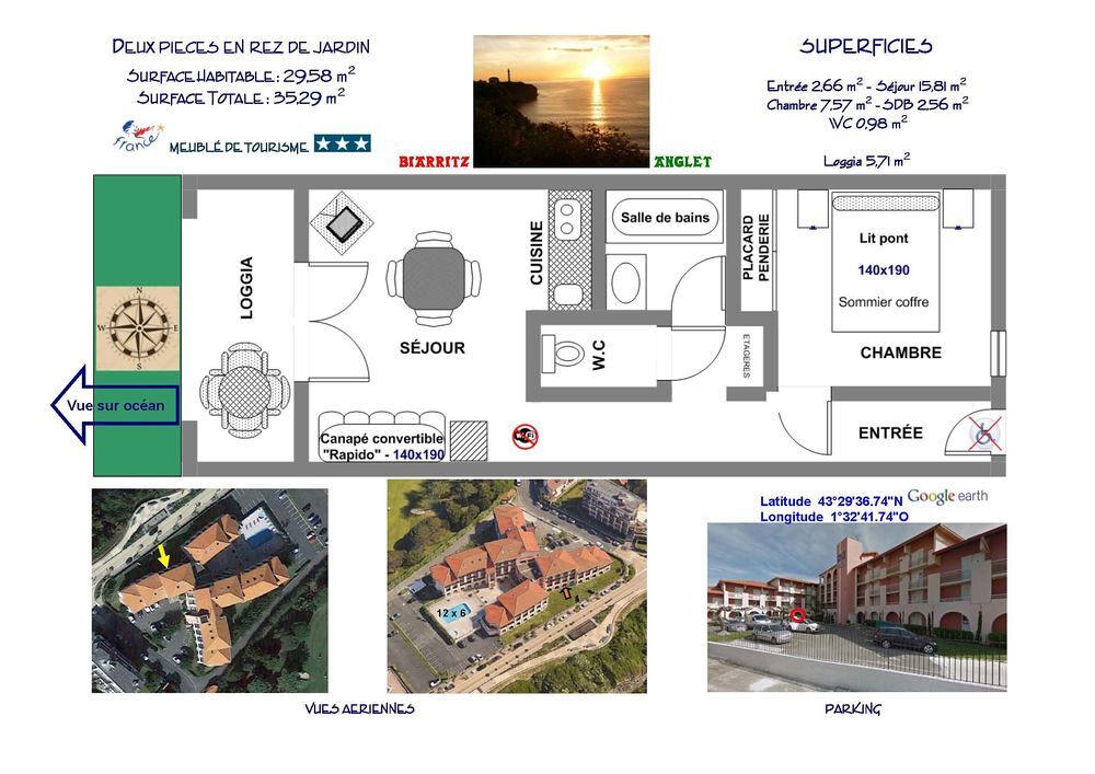   BIARRITZ ANGLET - VACANCES AU PAYS BASQUE Aquitaine, Anglet (64600)
