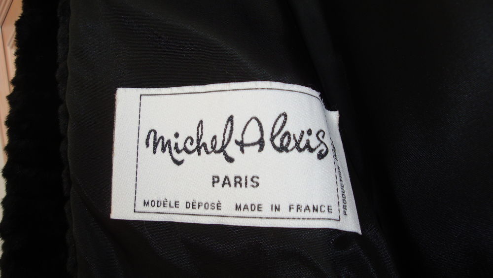 manteau noir fausse fourrure Vêtements