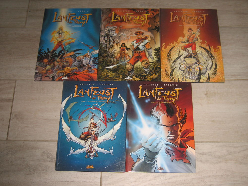 lot 5 bd LANFEUST de TROY 1+2+4+5+8 SOLEIL Livres et BD