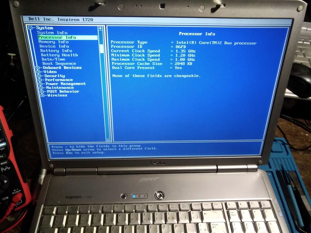Pc Portable Dell Inspiron 1720 Matériel informatique