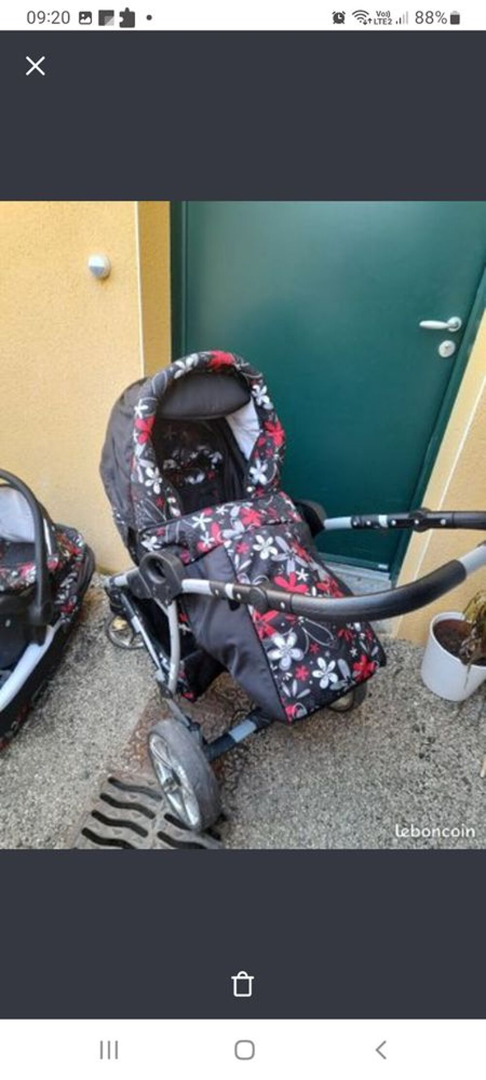 Poussette 3 en 1 Puériculture