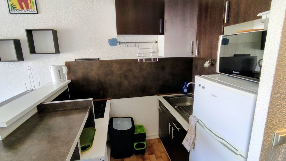 Vente Appartement Le Cap d'Agde : Proche Avant Port / Bas des falaises: Vue Chenal STUDIO-CABINE ( 26,71m² ) + terrasse 7,51m². Le cap d agde