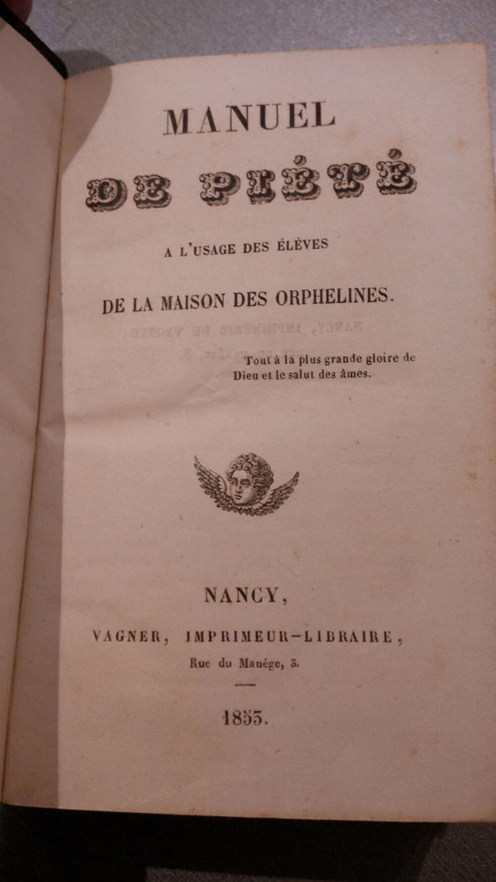 Manuel de pi&eacute;t&eacute; de 1853 de nancy Livres et BD