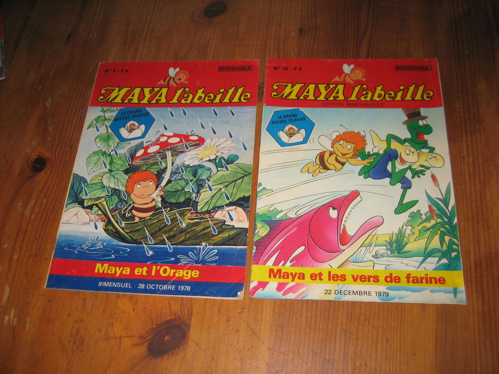 lot 2 bd MAYA L'ABEILLE 2+32 rhodamir 1978 Livres et BD