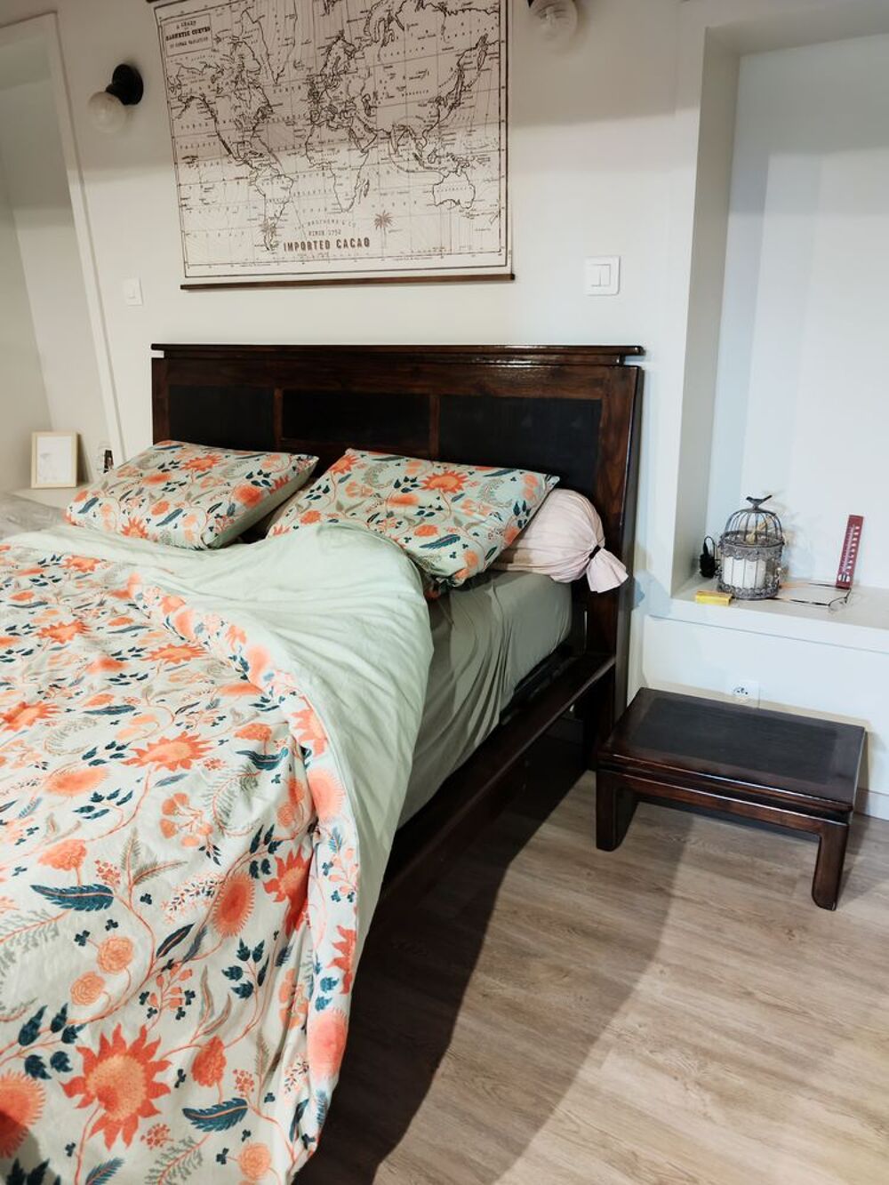 Chambre compl&egrave;te bois exotique Meubles