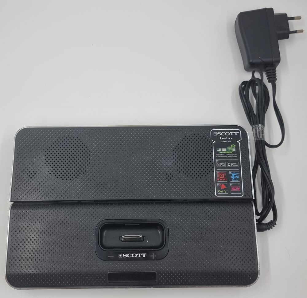 Station enceinte Scott Helin i-PX 12 (pour Ipod &amp; Iphone) Téléphones et tablettes