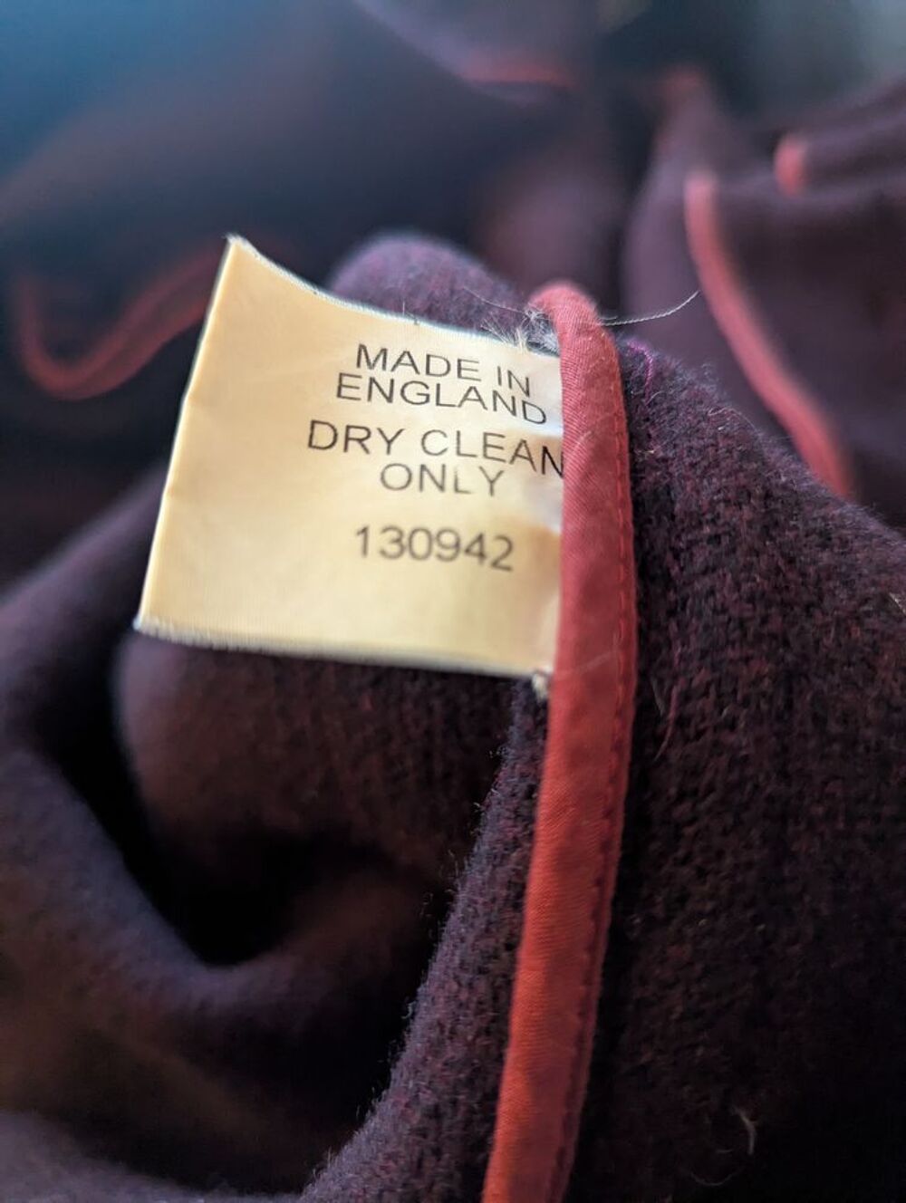 Duffle-coat homme OLD ENGLAND prune Vêtements