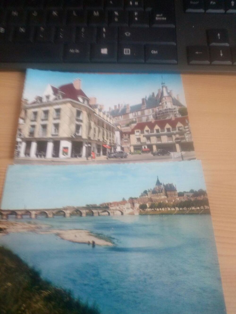 LOT DEUX CARTES POSTALES DE GIEN 