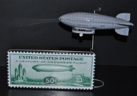 Zeppelin us postal en m�tal 90 Orl�ans (45)
