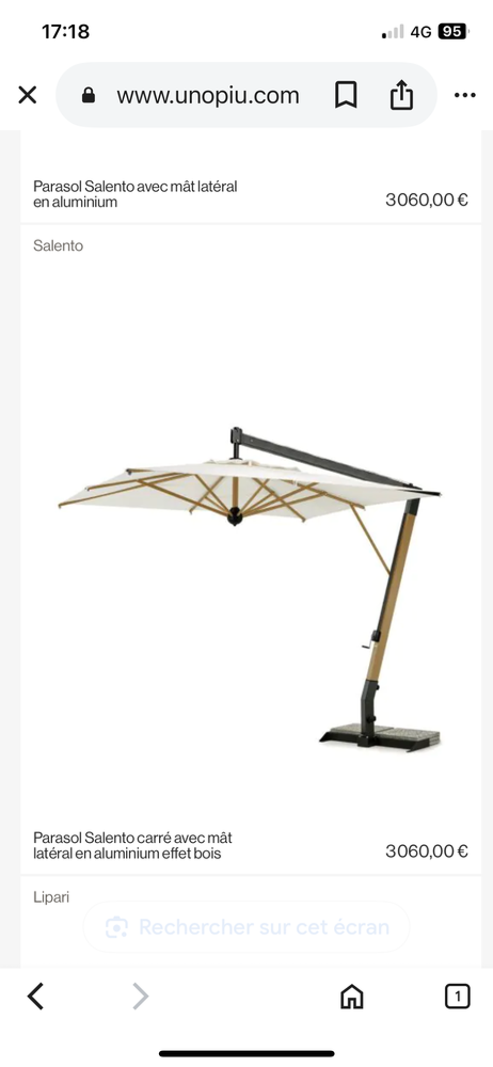 Parasol Unopiu Jardin
