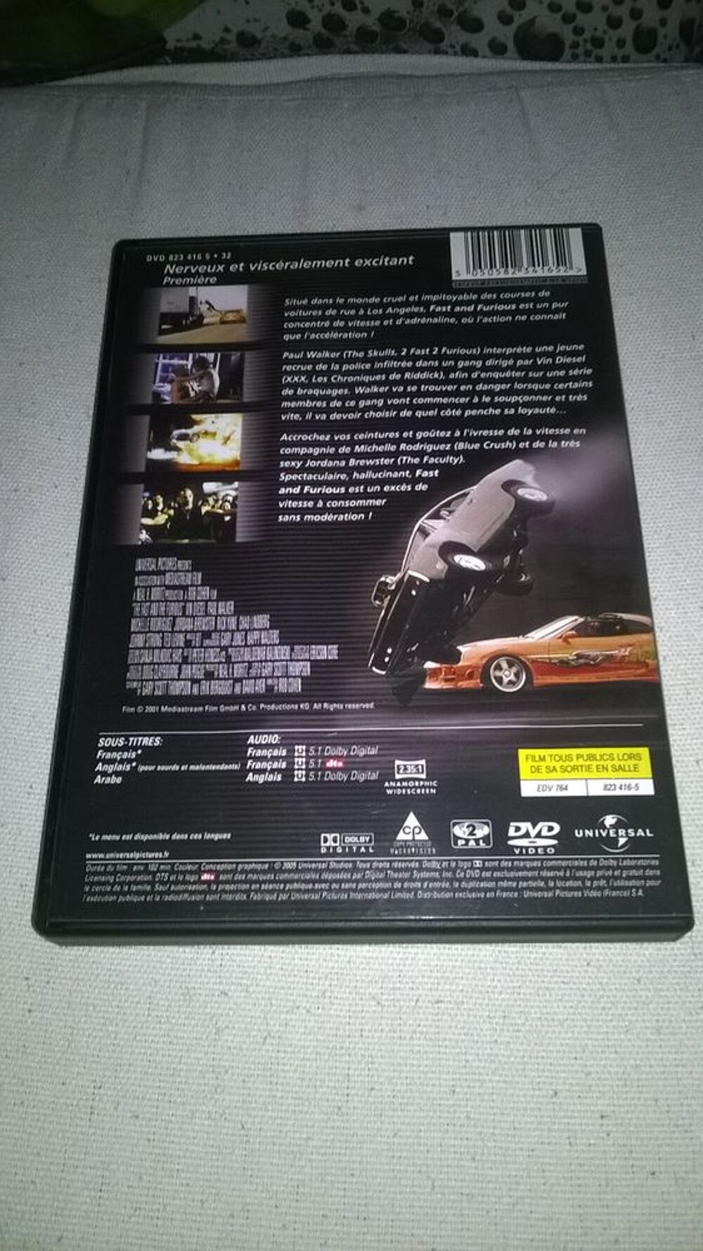 DVD Fast and furious
2005 DVD et blu-ray