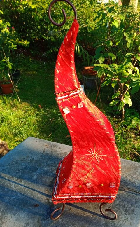 lampe orientale abat jour tissu 9 Beauchamp (95)