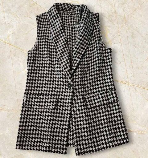 Gilet sans manches �  motif pied-de-poule �  SHEIN, taille S 10 Annemasse (74)