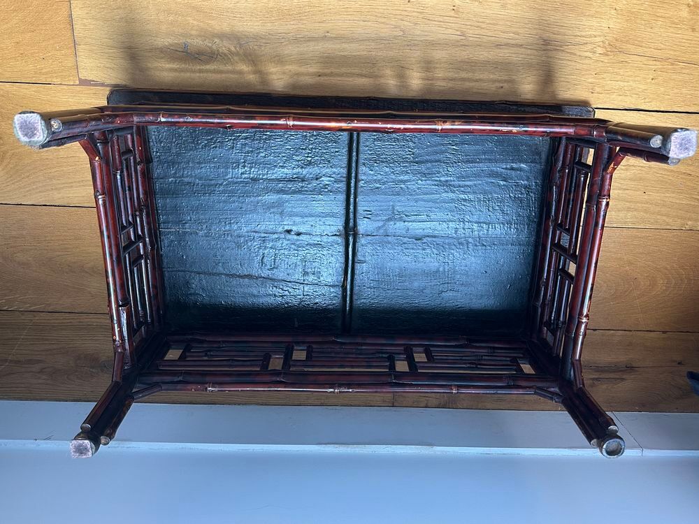 Table basse chinoise en bambou et orme Meubles