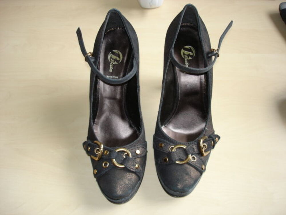 100% neuf- chaussures cuir femme marron taille 39 bata Chaussures