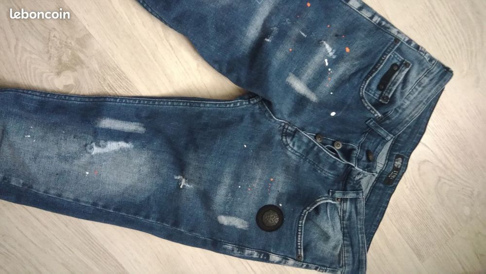 Jean zelys paris t 38/40 bleu V�tements