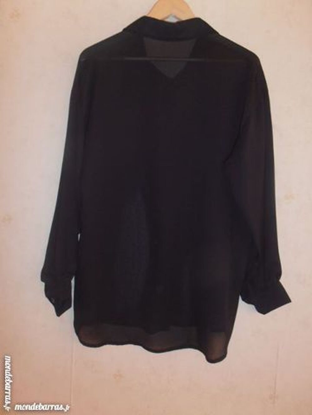 Chemisier noir transparent (41) Vêtements
