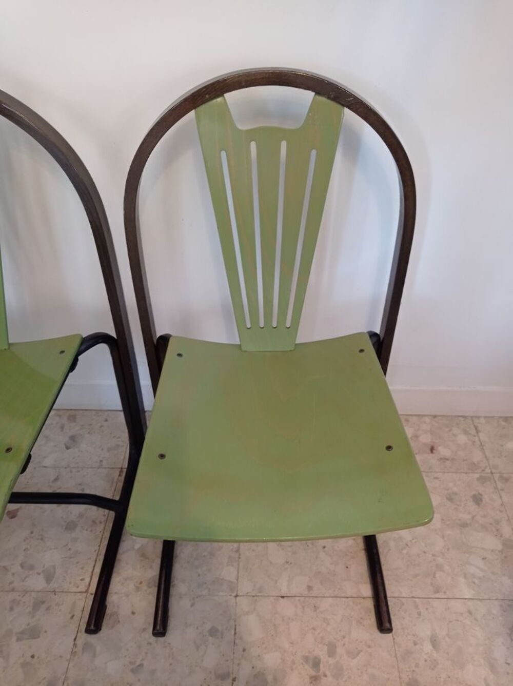 4 Chaises Baumann vintage mod&egrave;le Argos Meubles