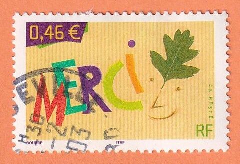 Timbre Merci 0 Valenciennes (59)