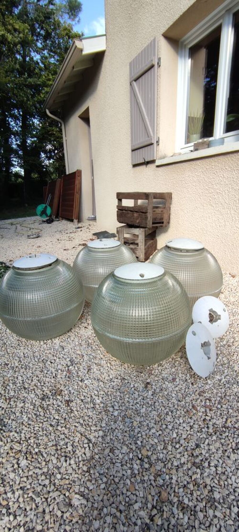 boule holophane en verre Meubles