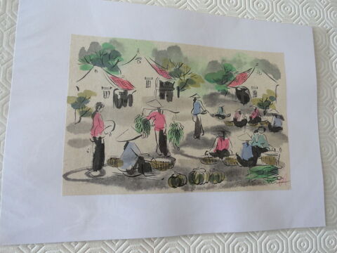 Peinture sur soie du VIETNAM 0 Mulhouse (68)