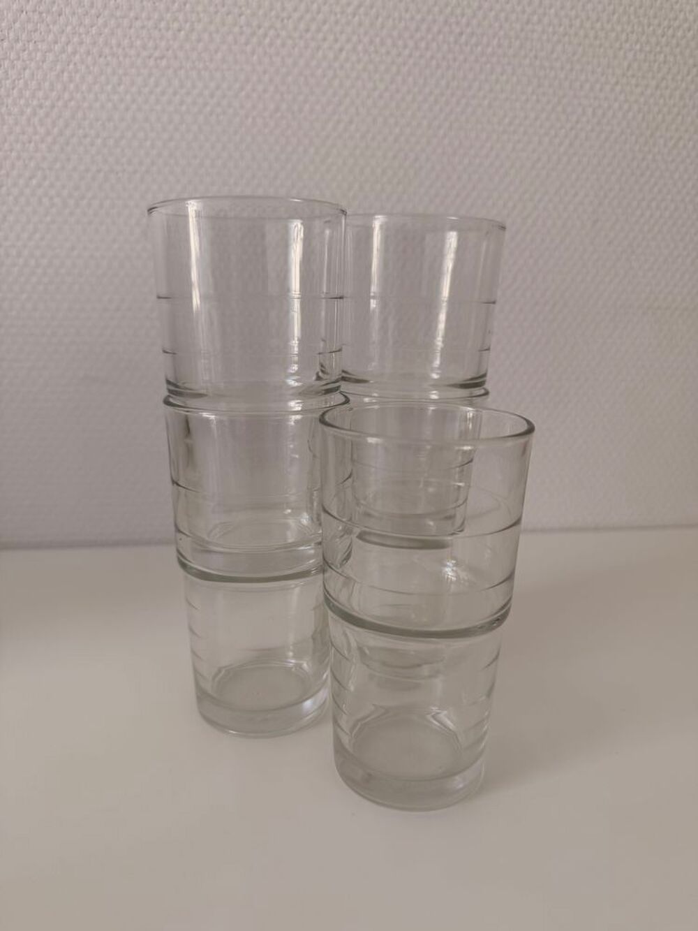 5 verres transparents Cuisine