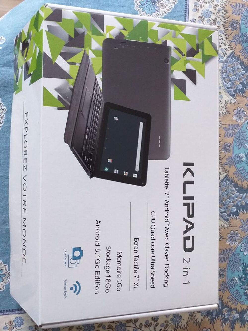 TABLETTE NEUVE KLIPAD 2 IN 1 -
AVEC CLAVIER DOCKING Matériel informatique